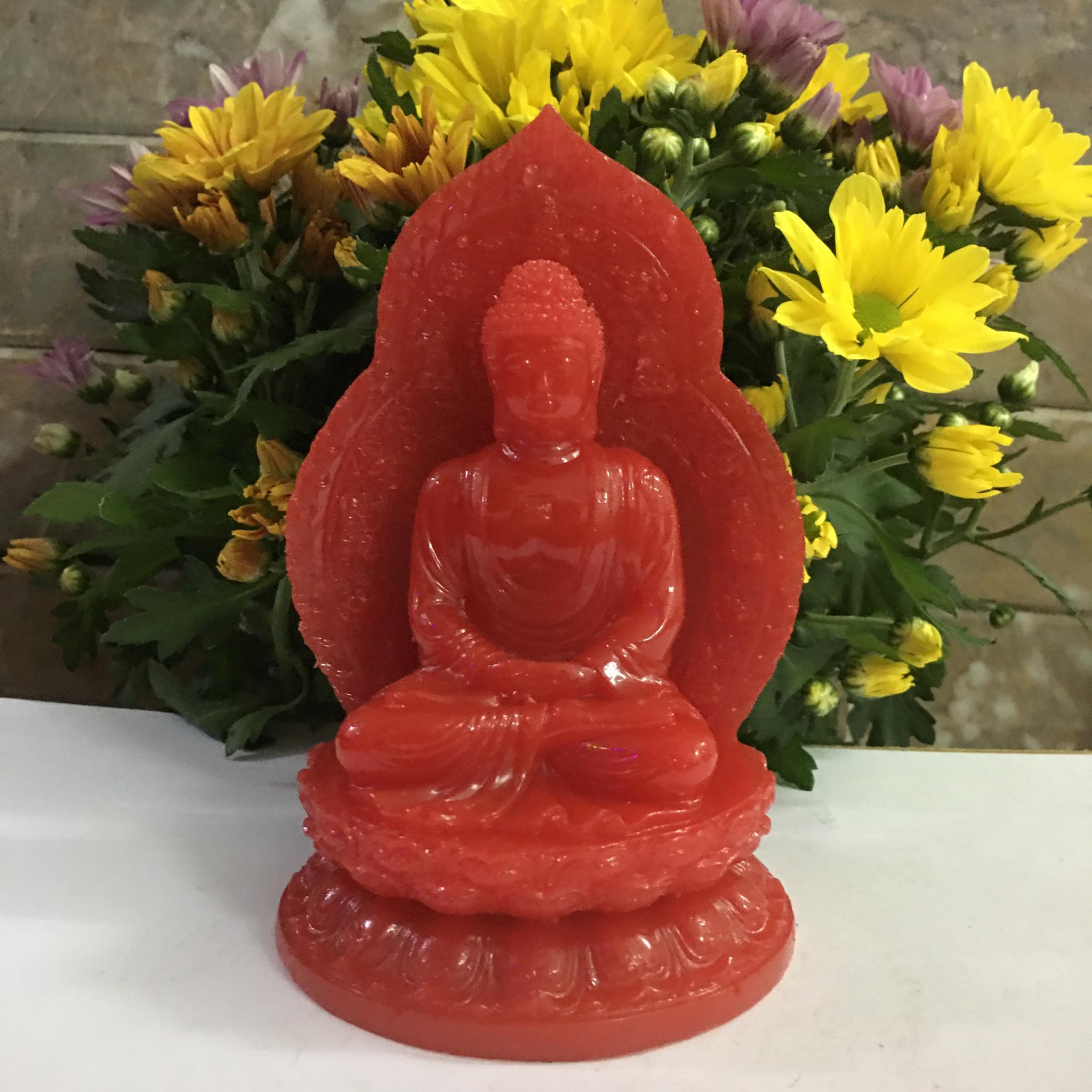 Tượng Phật - Tượng phật A Di Đà - Phật A Di Đà - Tượng A Di Đà - tượng phong thủy - tượng phật phong thủy mang bình an cho mọi người cao 15 cm