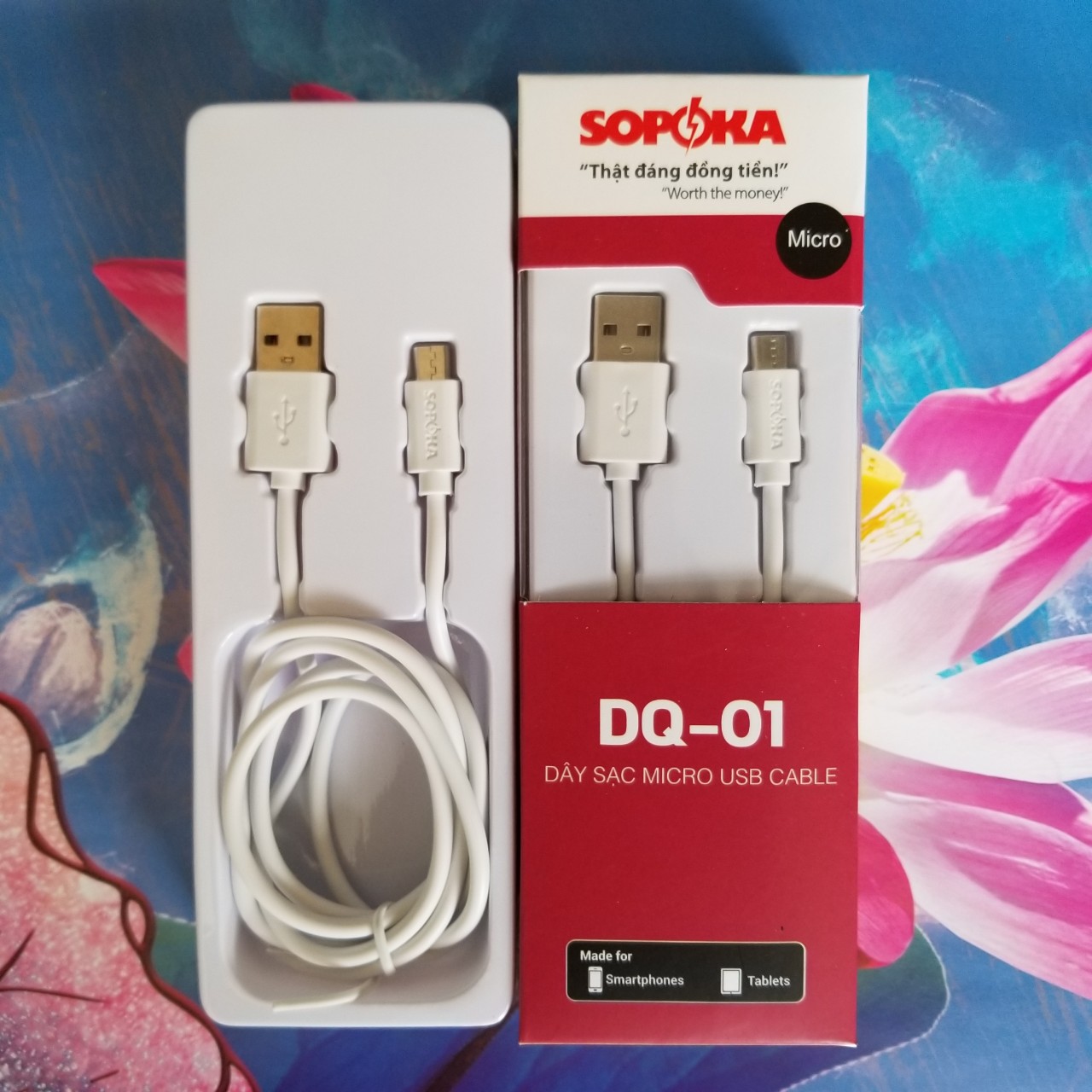 Cáp sạc Iphone và Android chính hãng Sopoka