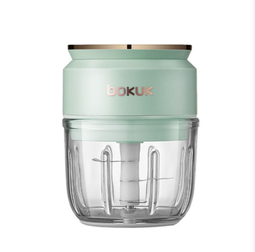 Máy xay mini bokuk - thương hiệu Hàn Quốc, sạc pin không dây, xay thịt các loại, gia vị tỏi gừng xả dung tích 300ml, chế biến đồ ăn dặm cho bé tiện lợi, trợ thủ đắc lực cho các đầu bếp trong việc chế biến các món ăn