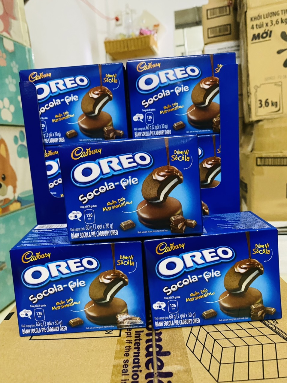 Combo 8 hộp oreo socola pie 60g