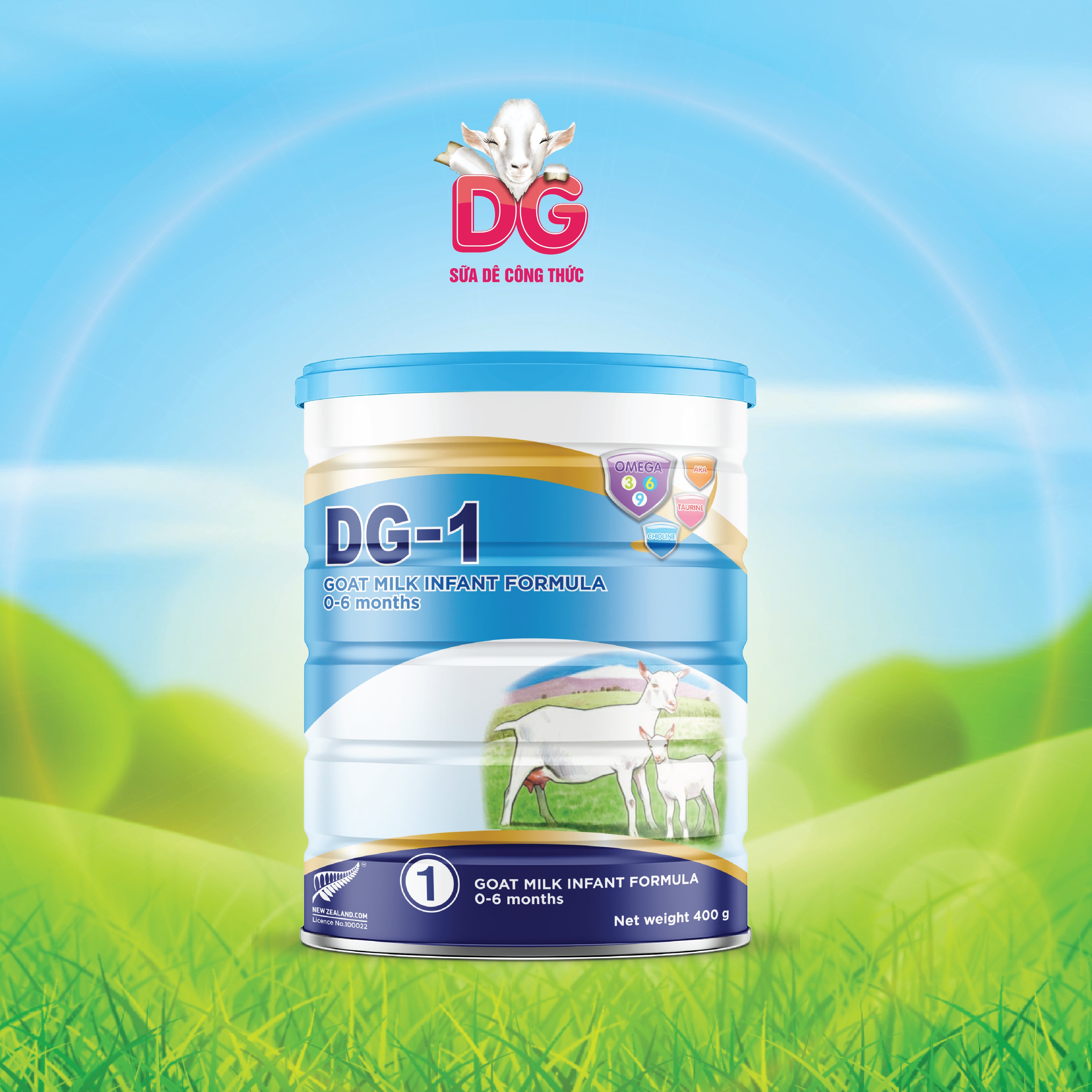 Sữa dê dg-1 400g, sữa công thức cho bé