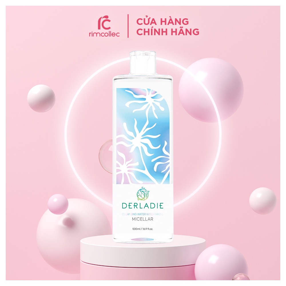 Nước tẩy trang Derladie Cleansing Water Witch Hazel Hàn Quốc 500ml