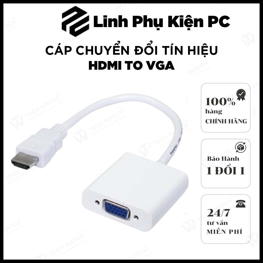 Cáp chuyển đổi tín hiệu hdmi to vga