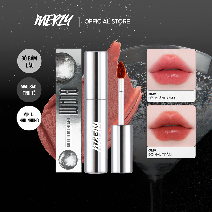 [New][Merzy Glam Vỏ Bạc] Son Vỏ Bạc Kem Lì Mềm Mịn, Lâu Trôi Merzy The Glam Mellow Tint 4g