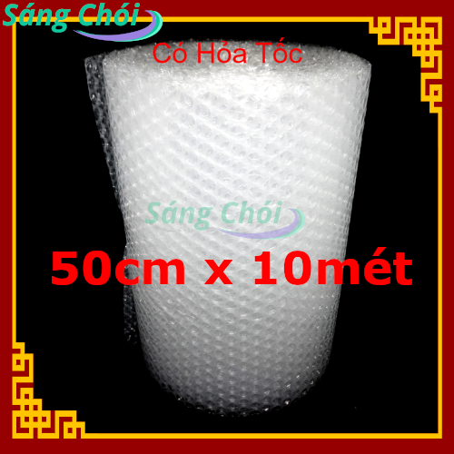 [50cm x 10mét] Cuộn Bóng Khí Xốp Hơi Bọc Hàng Xốp Bọt Khí Bọc Hàng Màng Xốp Bóp Nổ Cuộn Bong Bóng Khí Màng Xốp Bong Bóng Xốp Khí Bong Bóng Màng Xốp Gói Hàng - [50cm x 10m] Bubble Wrap Protective Packaging - 0.5x10 50 cm x 10 m - Sáng Chói
