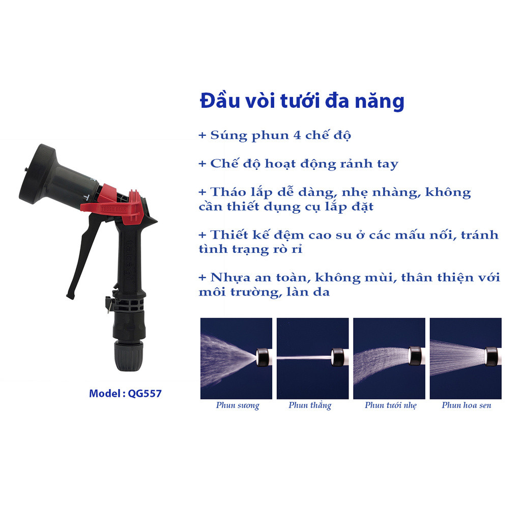 Đầu vòi tưới cây Takagi Nhật Bản QG557 R1415NB