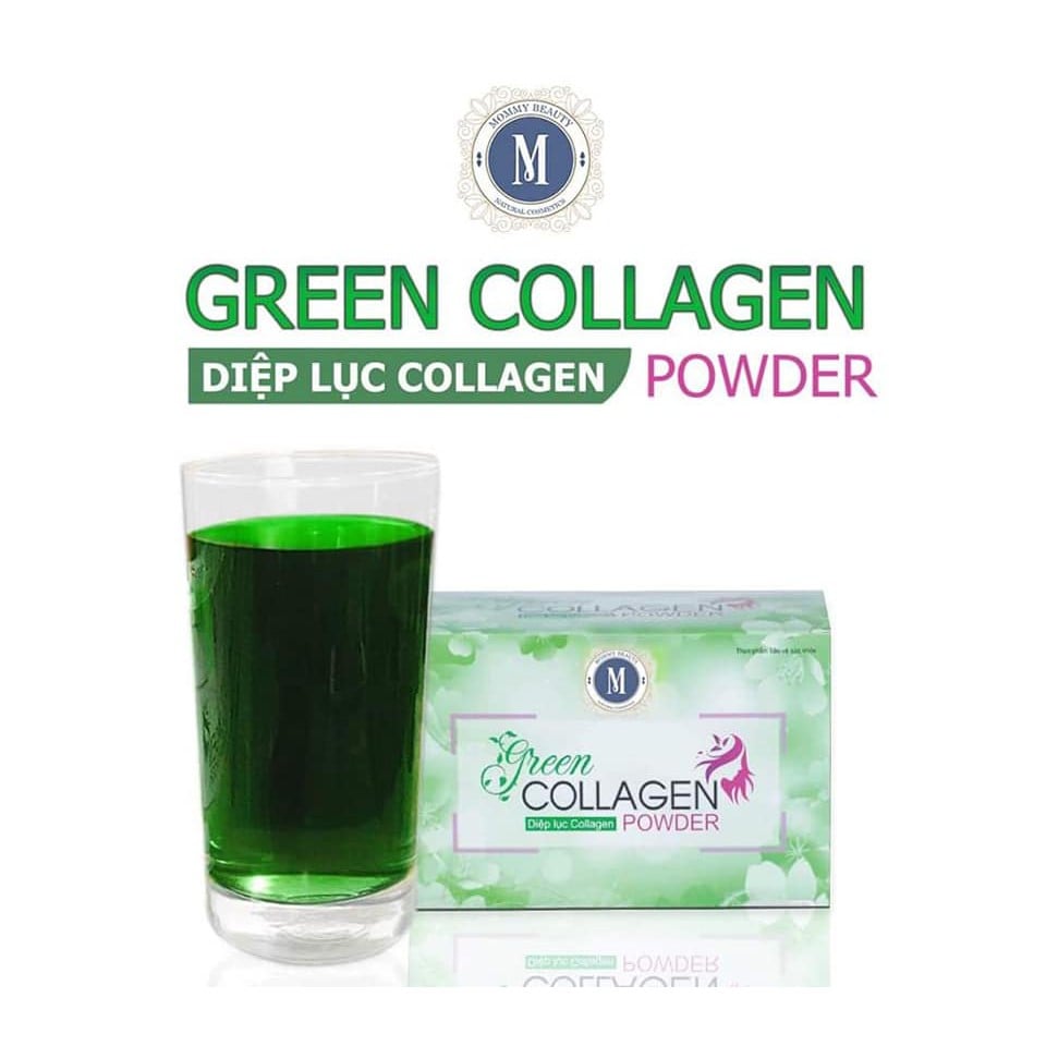 Diệp Lục Collagen Green Chính Hãng đẹp da điều hoà kinh nguyệt