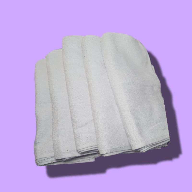 Set 3 khăn vuông trắng vệ sinh nhà cửa lâu siêu sạch