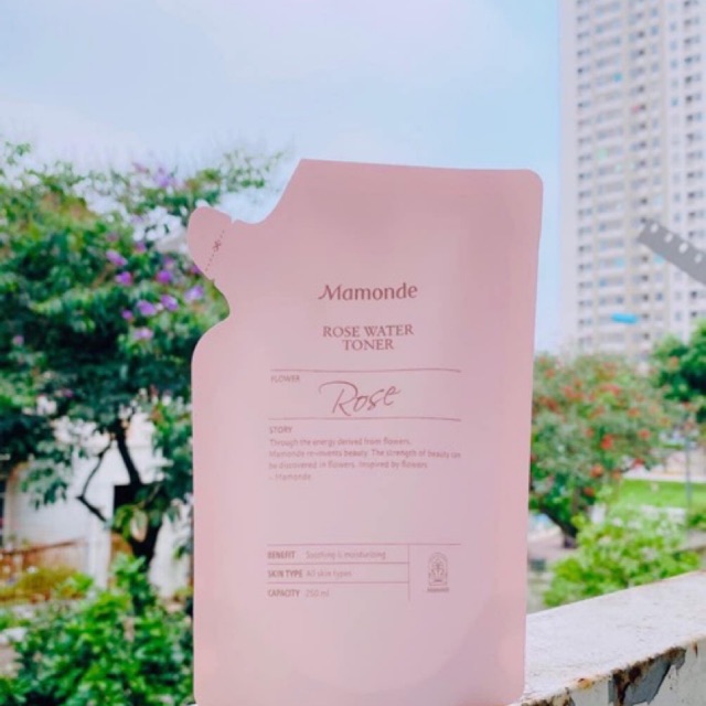 Nước Hoa Hồng Mamonde Rose water Toner Túi  250ml