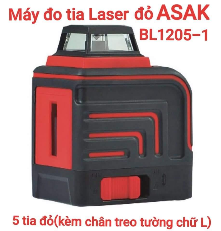 Máy đo mức cân bằng tia laser đỏ asak bl1205-1
