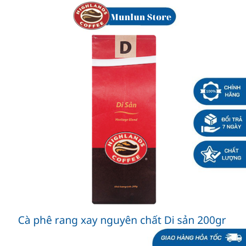 Cà phê rang xay highlands coffee di sản - 200gr - hàng mới sản xuất