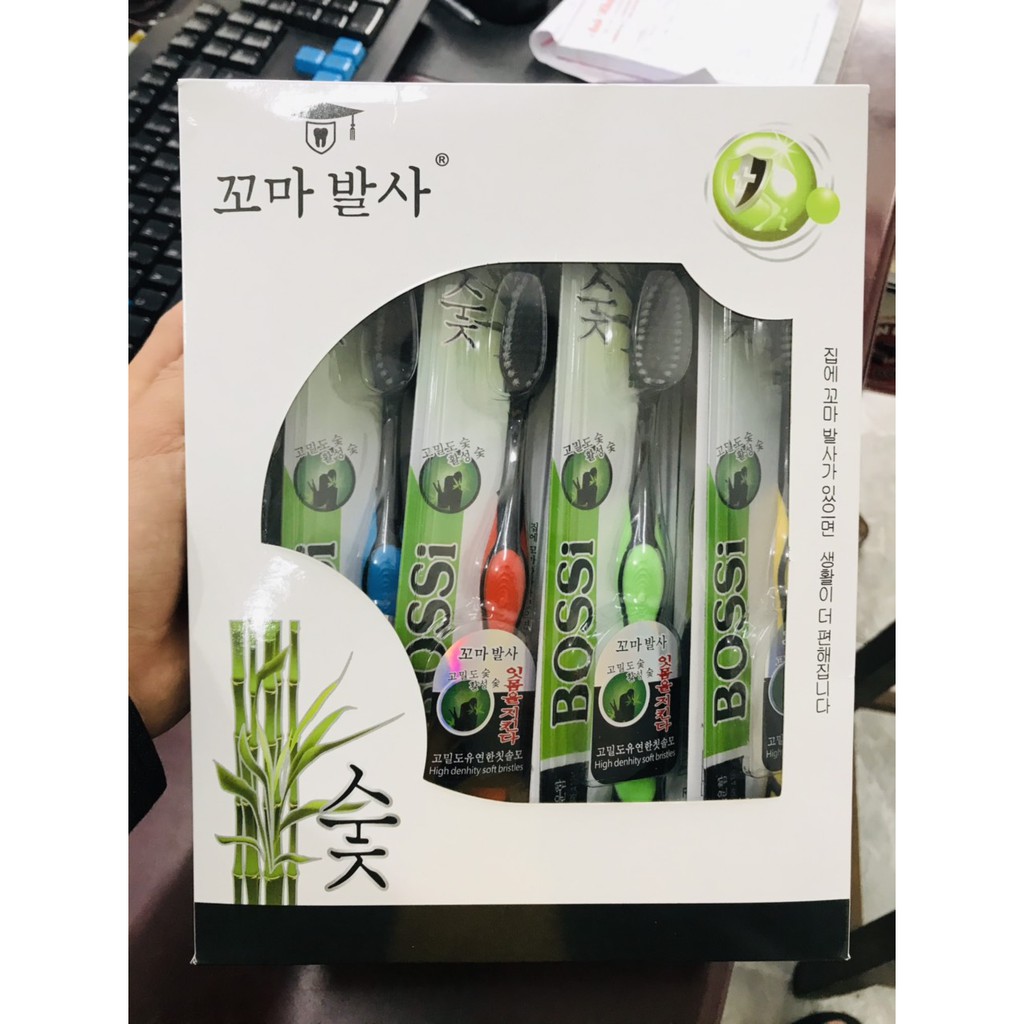 Combo 30 bàn chải đánh răng hàn quốc - bàn chải đánh răng hàn quốc lông mềm bossi