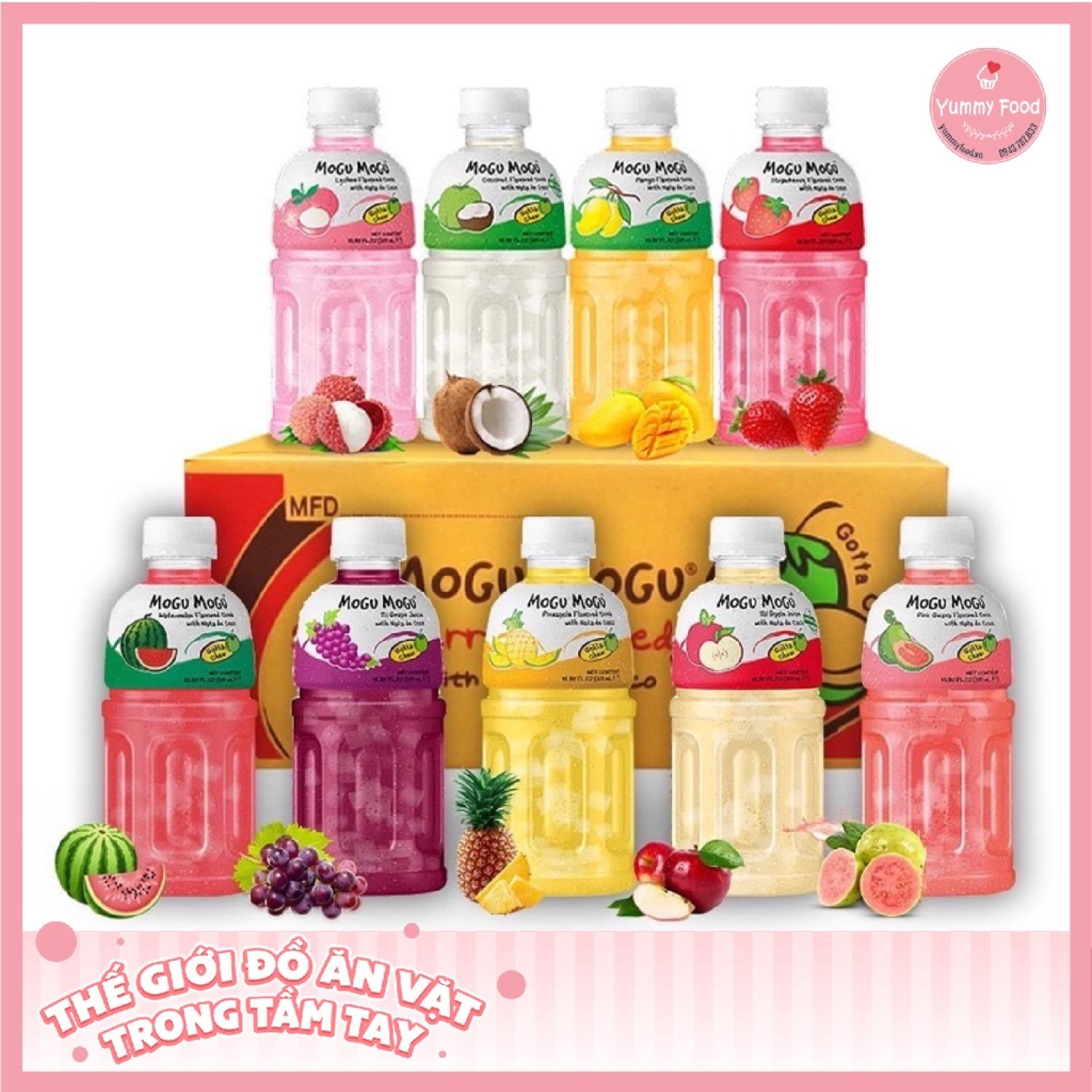Nước uống mogu mogu 8 vị