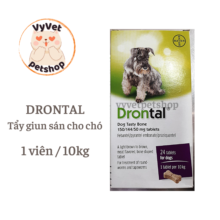 DRONTAL tẩy giun cho chó
