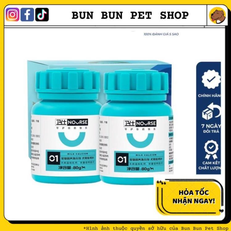 Canxi cho chó Nourse 01 phát triển răng và xương tránh hạ bàn chó mèo 160v
