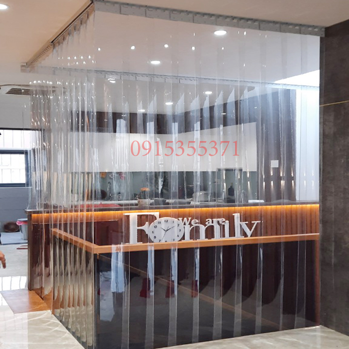 [HCM]Rèm (Cao 1.8m) nhựa PVC ngăn lạnh cho các chiều rộng cửa được bán theo m2