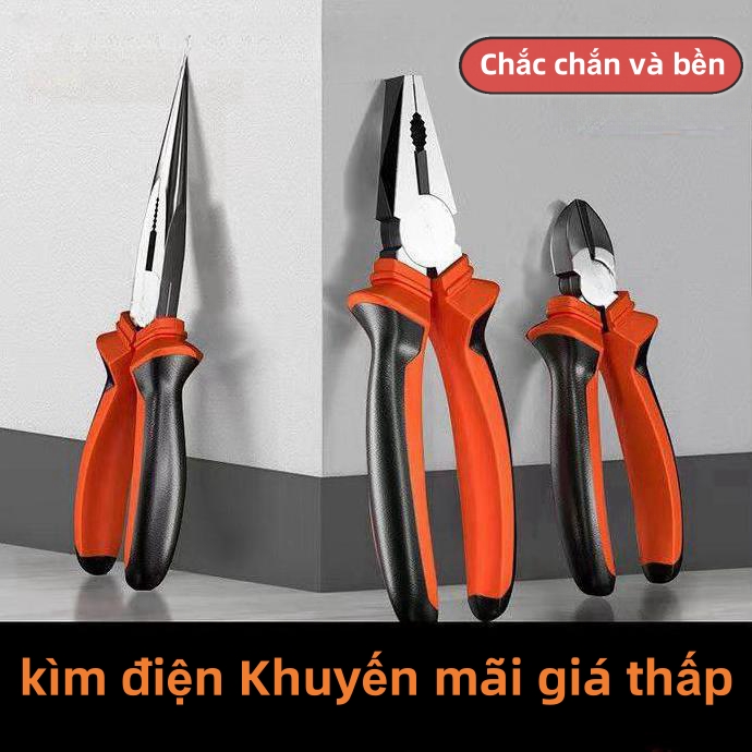 Kìm nhọn cắt điện,kìm công nghiệp nhật cr-v,kìm đa năng 8 inch
