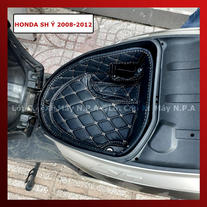 Lót Cốp Xe Máy cho SH Ý 2008-2012, Chống Sốc - Cách Nhiệt, Có TÚI để giấy tờ.
