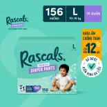 Thùng 3 gói Tã/Bỉm Quần Rascals Size L (10-15kg) 156 miếng