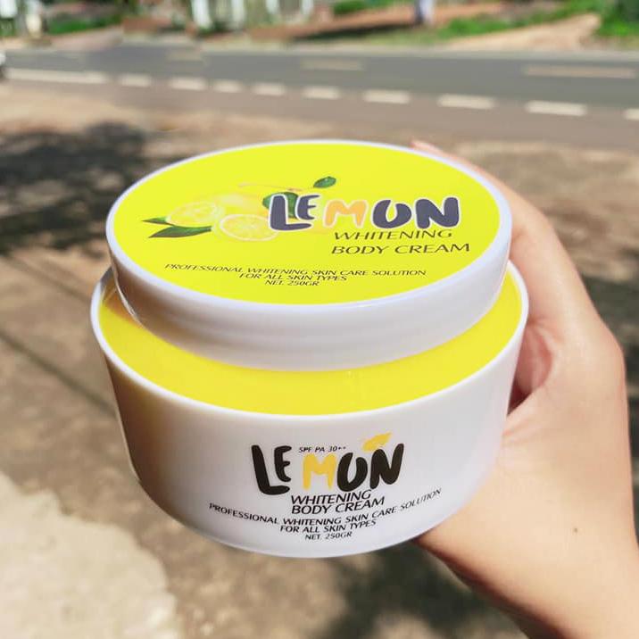 [HCM]Kem Body Chanh Lemon whitening body cream đánh tan sắc tố đen sạm da giúp da trắng hồng tự nhiên.