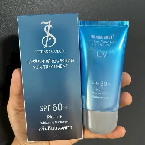 Kem chống Nắng Thái Lan Seven Golous SPF 60+ PA+++ Chống Nắng Dưỡng Da Sau Đi Nắng Trắng Sáng 60g