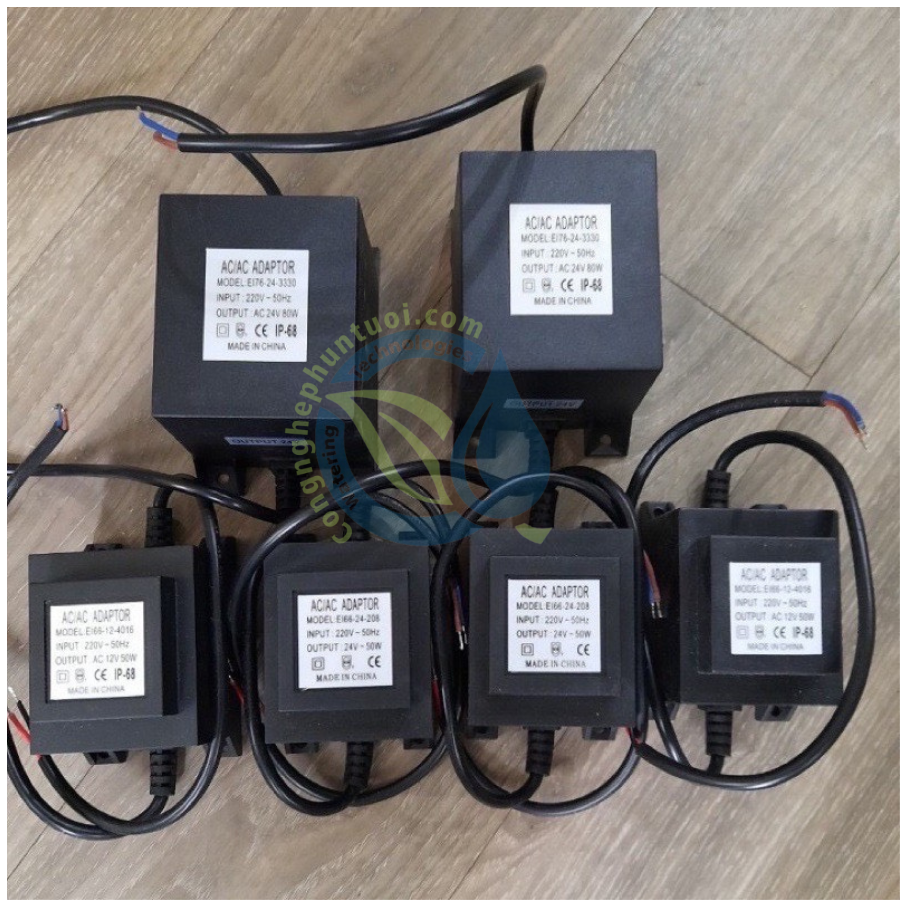 Bộ đổi nguồn adaptor 24v đèn âm nước công suất 200w 150w 105w 50w 30w 20w 10w chống nước