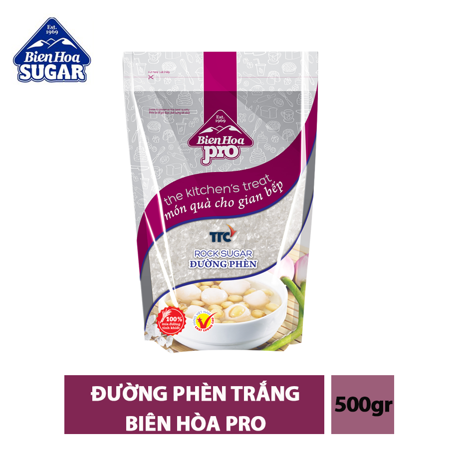 Đường phèn Biên Hòa Pro gói 500g