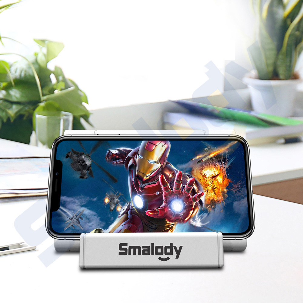 Loa cảm ứng nhãn hiệu Smalody best core cảm ứng di động không dây, Hộp âm thanh không dây kiêm đế điện thoại