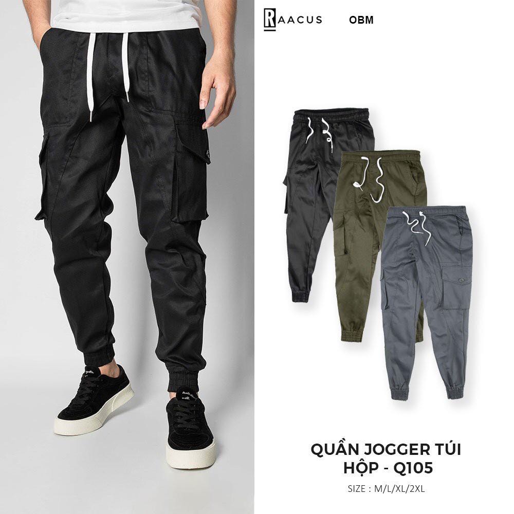 Quần jogger nam kaki túi hộp thời trang RAACUS , quần nam kaki ống rộng ulzzang