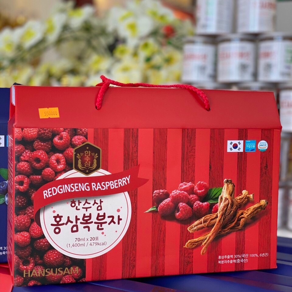 Nước hồng sâm phúc bồn tử Hàn Quốc, sản phẩm cam kết đúng mô tả, chất lượng đảm bảo, bảo đảm an toàn đến sức khỏe sử dụng