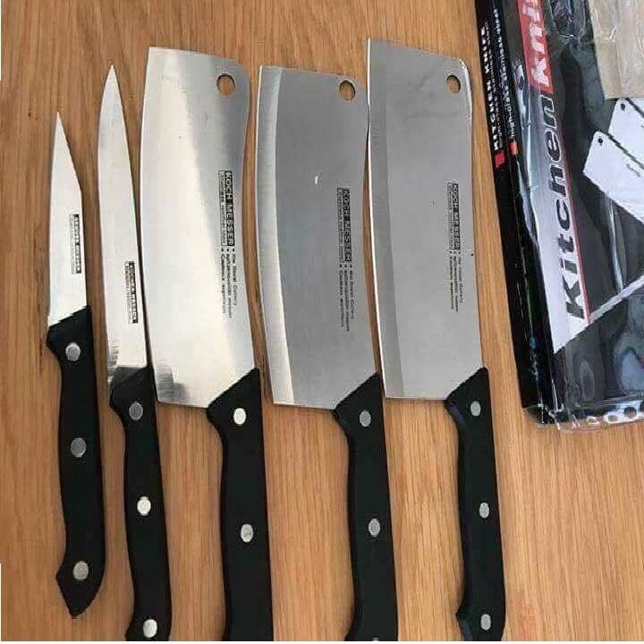 BỘ DAO KITCHEN KNIFE 5 MÓN MADE IN THÁI LAN - TT3789