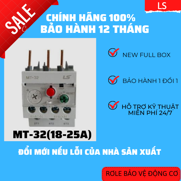 Rơle nhiệt LS MT-32 18-25A chính hãng