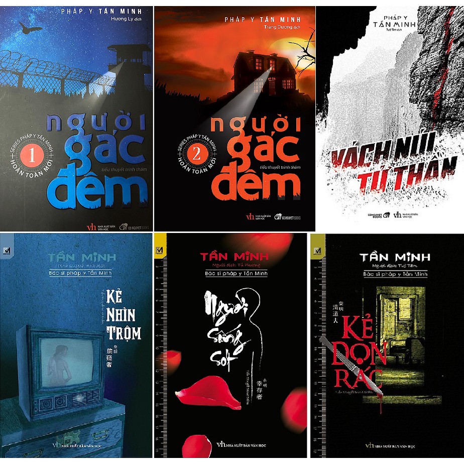 nguyetlinhbook Sách - Combo Tiểu Thuyết Trinh Thám Xuất Sắc Hàng Đầu Của Tác Giả Bác Sĩ Pháp Y Tần Minh (nguyetlinhbook).