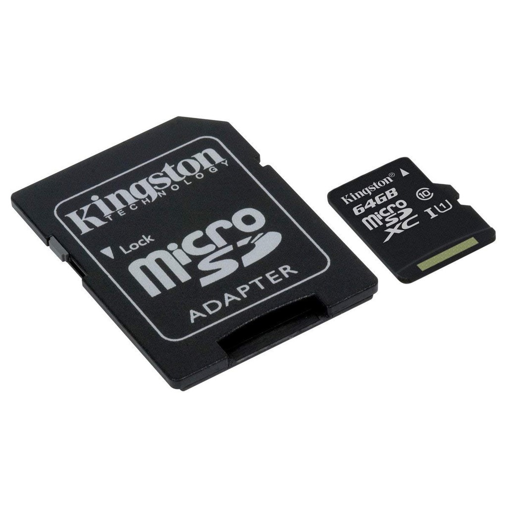 Thẻ nhớ Kingston 64Gb MicroSD Class 10 UHS-1 và đầu chuyển