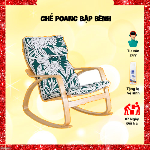 {MÓN QUÀ CHO BỐ MẸ} Ghế Poang Thư Giãn Bập Bênh Dành Cho Cả Nhà  Khung Gỗ Bạch Dương Cao Cấp Chắc Chắn, Nằm Đọc Báo, Xem Tivi, Nghỉ Ngơi , Đệm Êm,.. ( Nhiều Màu Lựa Chọn ) - RoyalDecor