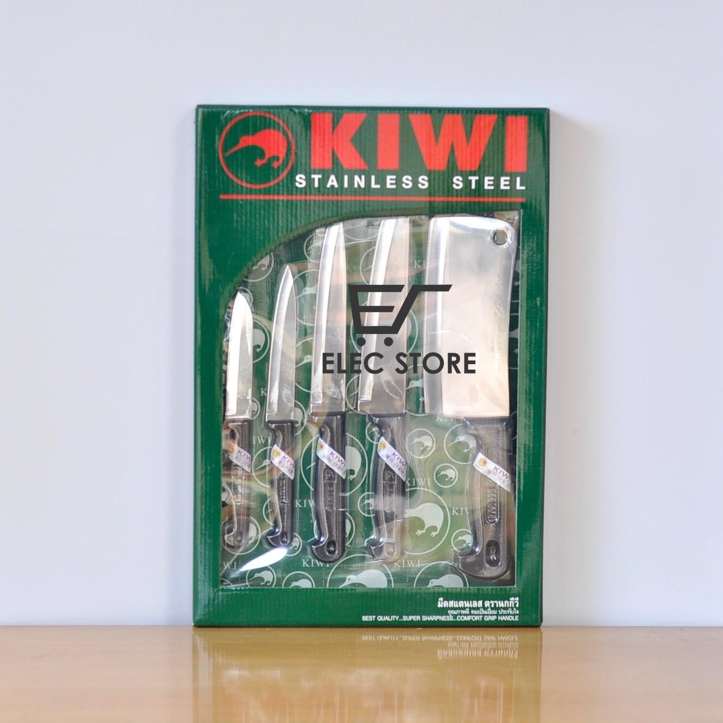 Bộ Dao bếp Kiwi 5 con Siêu bền sắc Thái Lan