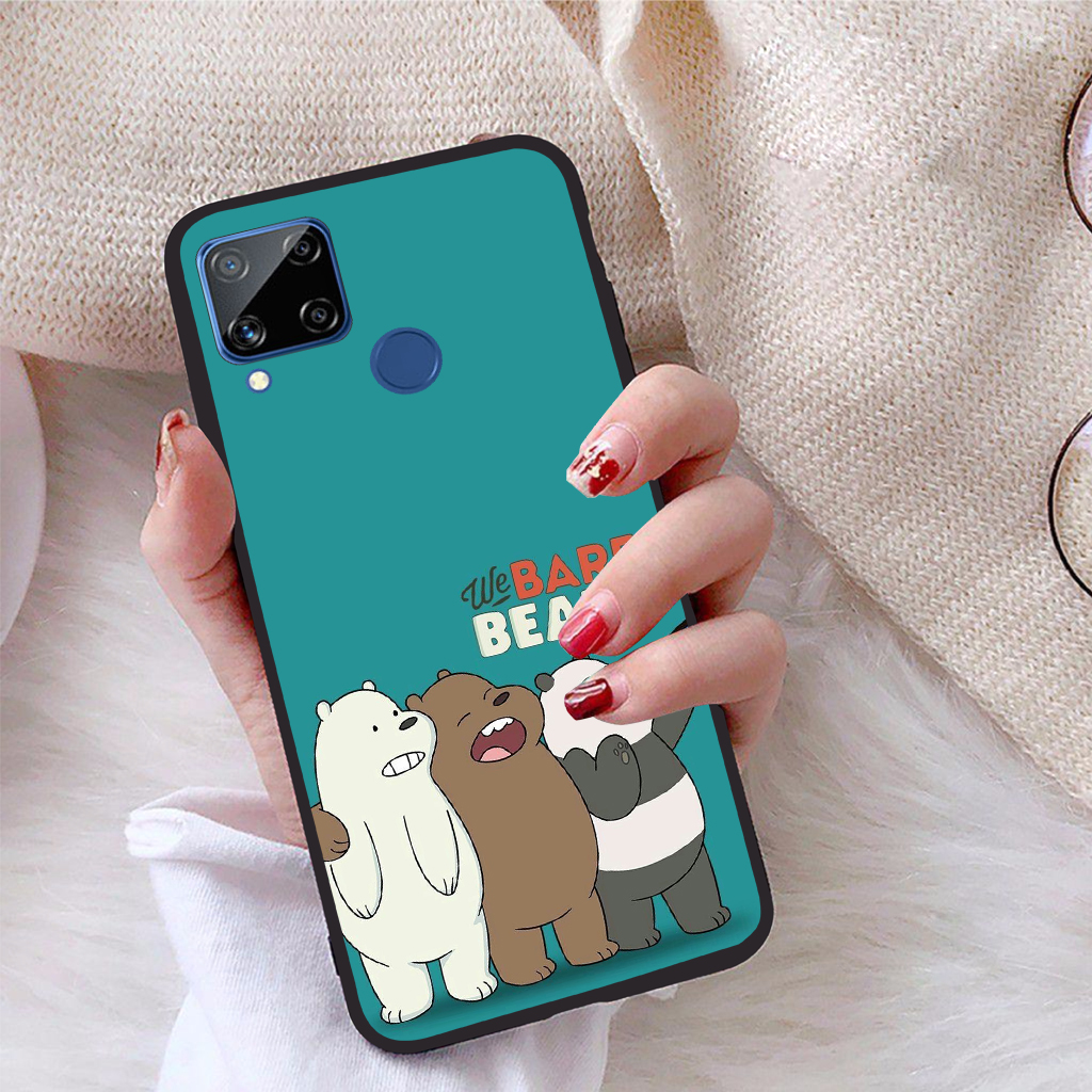[HCM]Ốp lưng Realme C15 viền dẻo TPU BST Chúng ta là Gấu