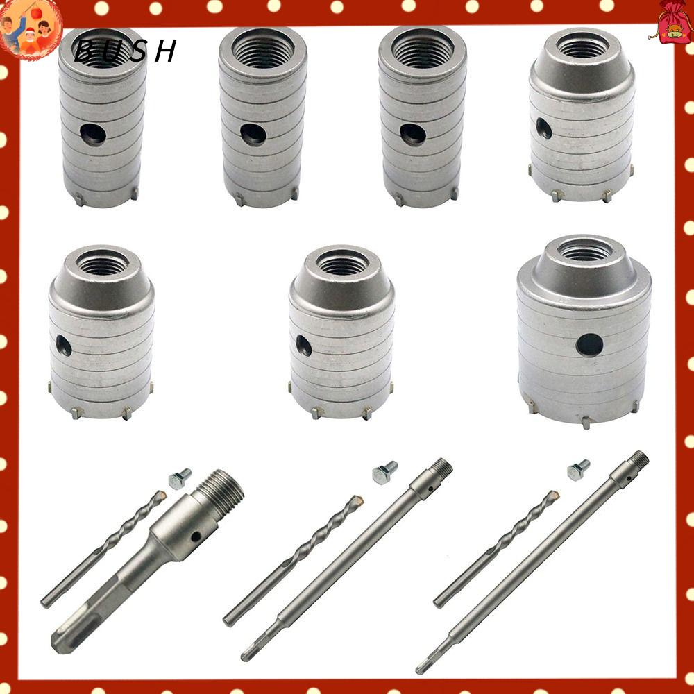 Bush cho hợp kim kim kim loại máy cắt lỗ thép không gỉ bê tông sds plus dụng cụ đá dụng cụ chế biến gỗ bộ mũi khoan lỗ cưa lỗ tường