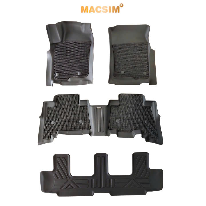 2-Layer (Sd3) Hexagonal Mesh Carpet for Toyota Prado 2010-2023, Super Clean Rubber Surface, Macsim Brand Giá 5,600,000 Đồng*Miễn phí vận chuyển