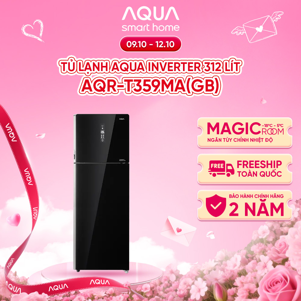 Tủ lạnh Aqua Inverter 312 lít AQR-T359MA(GB) - Bảo hành 2 năm