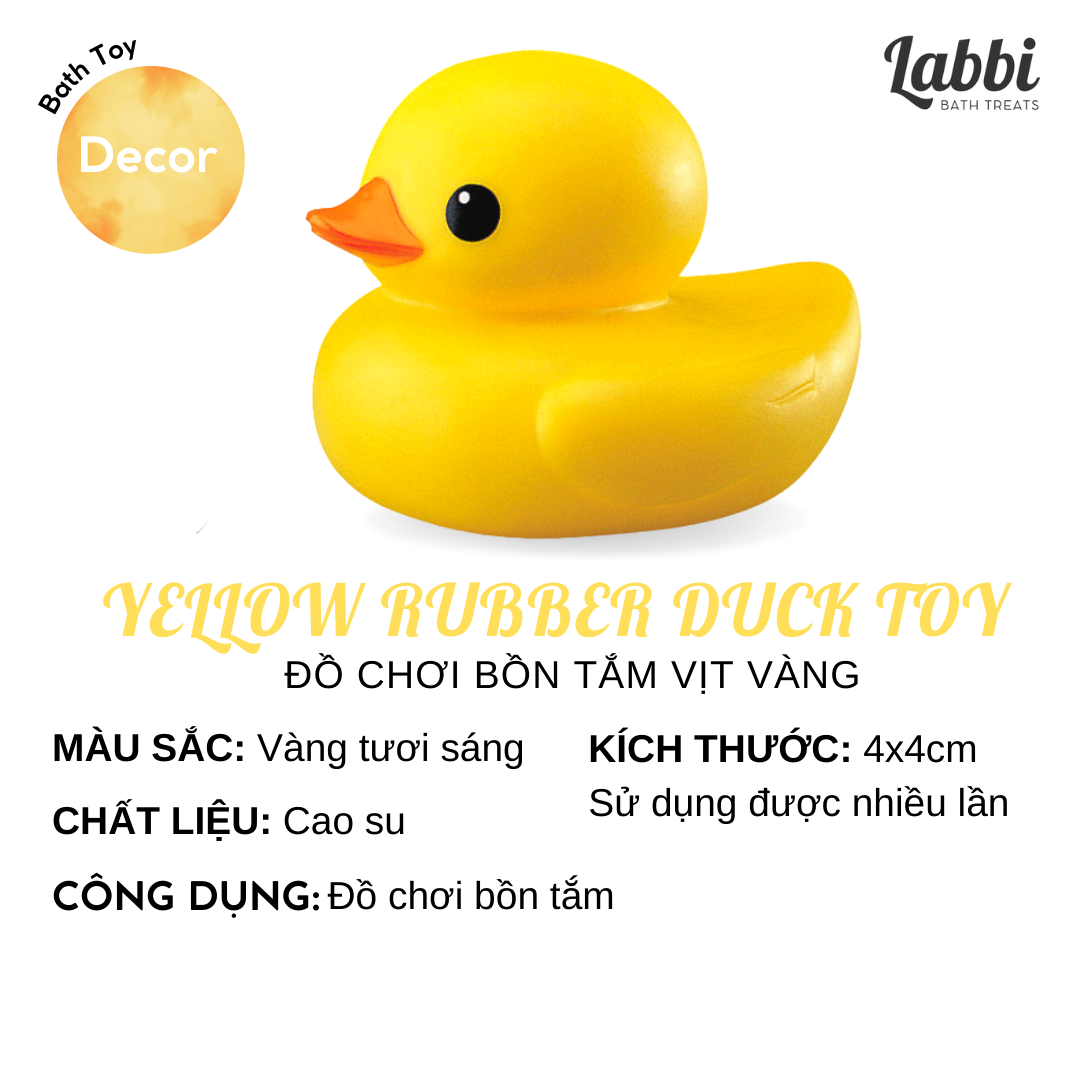Yellow rubber duck toy vịt trang trí/ đồ chơi con vịt/ trang trí bồn tắm