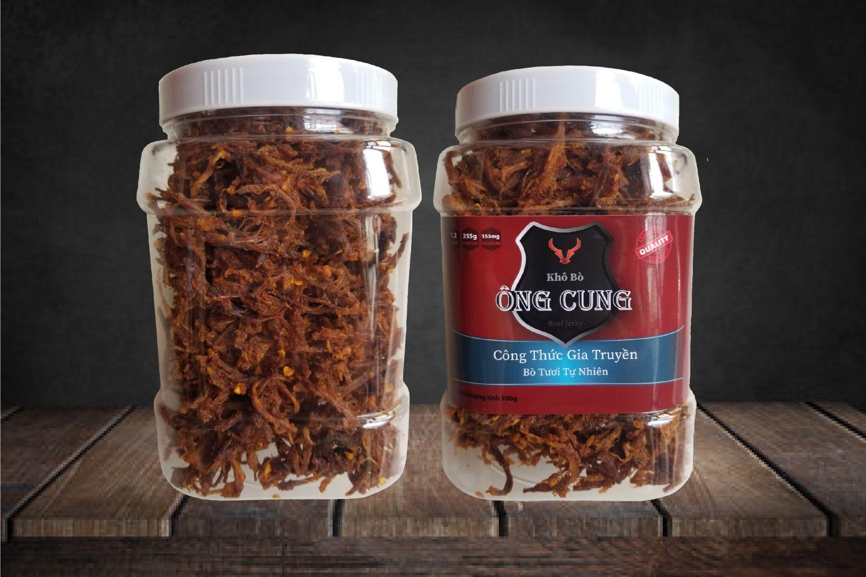 Hộp Khô Bò Ông Cung - Loại xé (1kg)