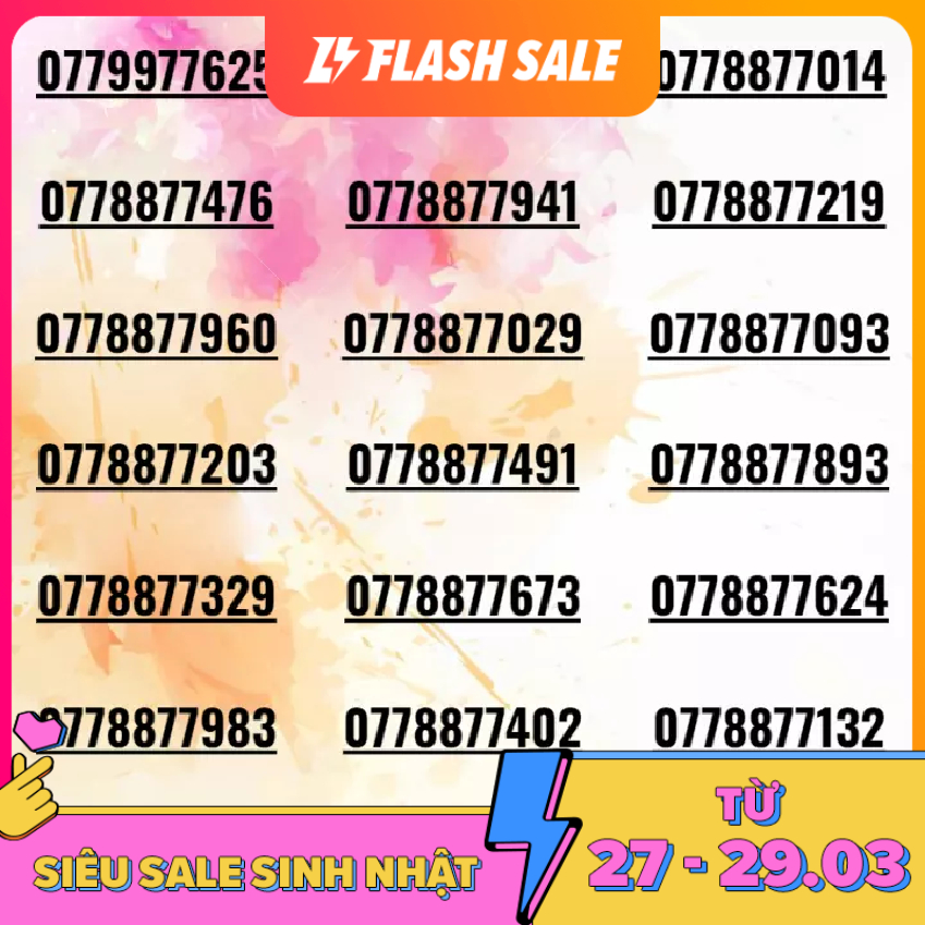 Sim mobifone 10 số gánh 779977xxx siêu đẹp dễ nhớ