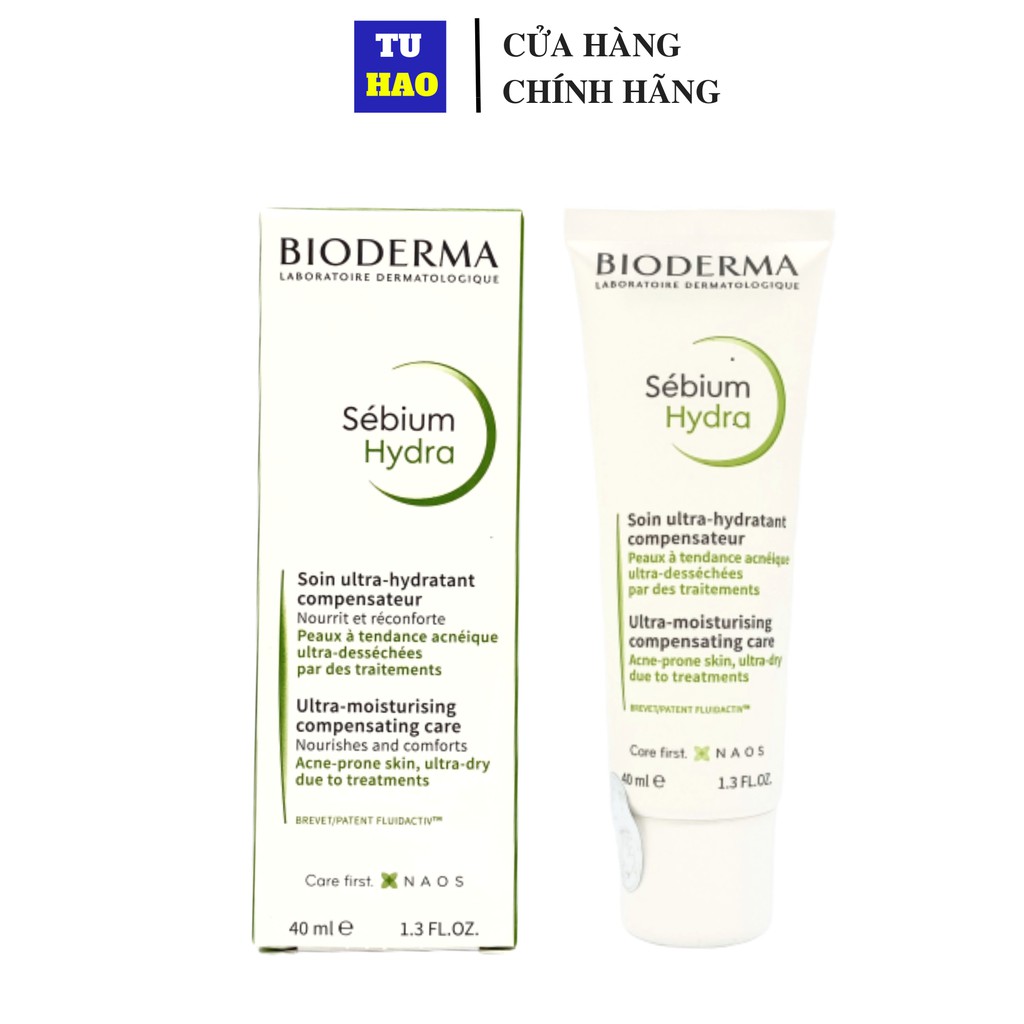 Kem dưỡng Bioderma Sebium Hydra giảm mụn điều tiết bã nhờn dành cho da dầu mụn 40ml
