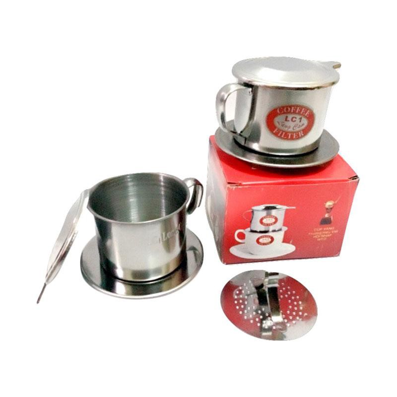 [Sỉ] Phin Pha Cà Phê Inox Coffee Finter Cafe Long Cam Đẹp Sáng Bóng (Số 6-7-8) vỏ đỏ