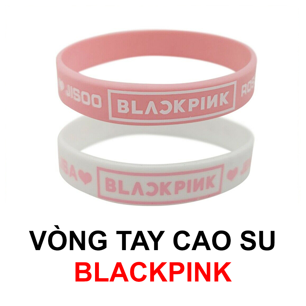 Vòng tay cao su backpink mẫu mới