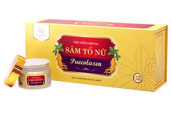 Sâm Tố Nữ Puecolazen cải thiện sắc tố da & tăng kích cỡ vòng ngực +  Tặng Thước Dây + Mặt Nạ InnisFree
