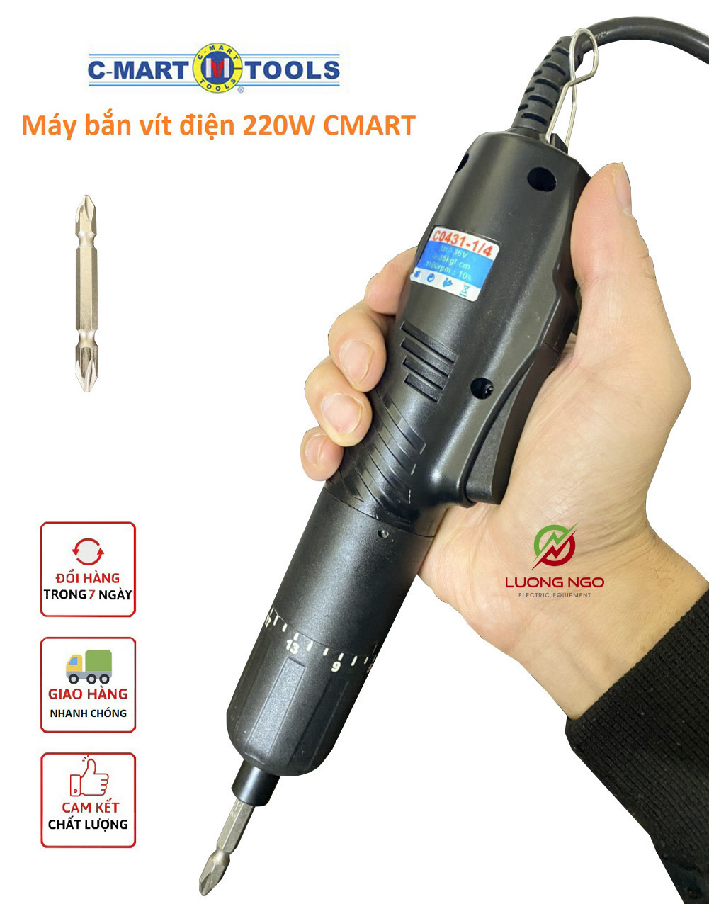Máy Vặn Vít Dùng Điện chính hãng CMART  C0431 -1/4D
