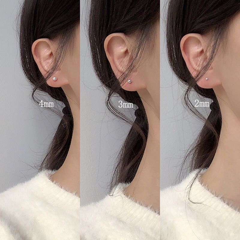 Bông tai hạt châu vàng, hạt ngọc, hạt châu bạc - Mely 122
