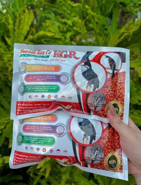 HẠT CÁM KHOÁNG HỮU CƠ THAY LÔNG CHIM CHÀO MÀO KGR LÔNG CHẮC KHOẺ ĐỎ ĐẸP